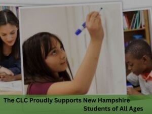 Kids doing activities at New Hampshire CLC tutoring center